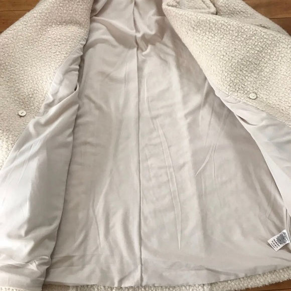 Cream Nubby Harnie Collar Peacoat - Picture 7 of 8